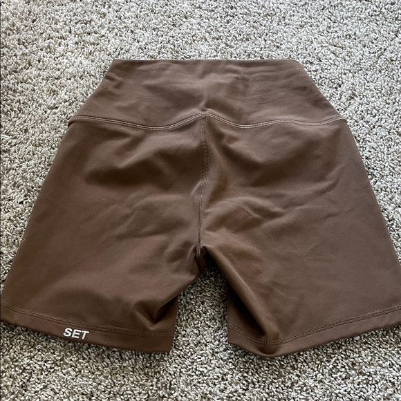 SET Active women’s Athletic Brown bike Shorts - Picture 1 of 2